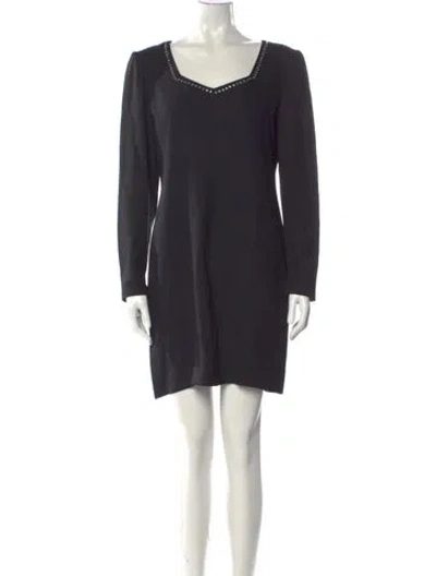 Pre-owned Sonia Rykiel Vintage Mini Dress In Black