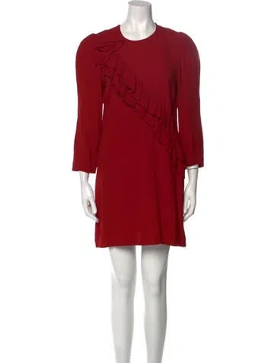 Pre-owned Sonia Rykiel Vintage Mini Dress In Red