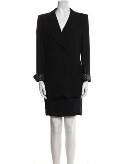 Pre-owned Sonia Rykiel Vintage Skirt Suit In Black