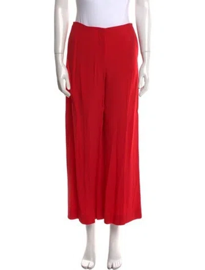 Pre-owned Sonia Rykiel Vintage Wide Leg Pants In Red