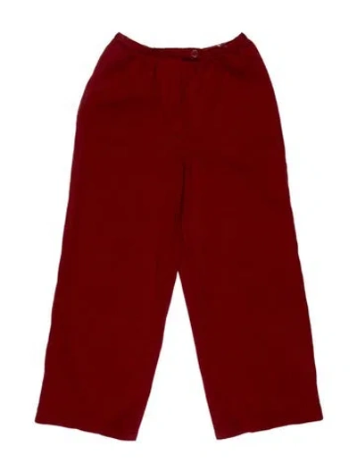 Pre-owned Sonia Rykiel Vintage Wide Leg Pants In Red