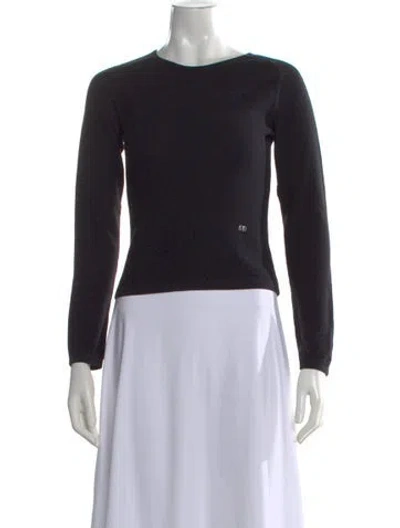 Pre-owned Sonia Rykiel Vintage Wool Sweater In Black