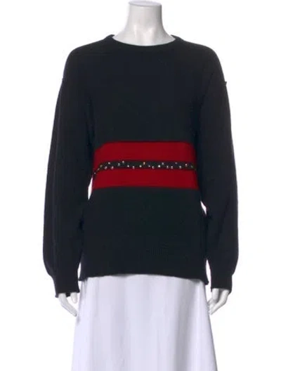 Pre-owned Sonia Rykiel Vintage Wool Sweater In Black