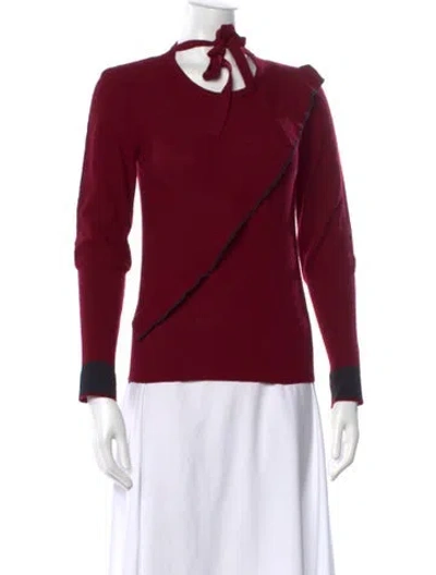Pre-owned Sonia Rykiel Vintage Wool Sweater In Red