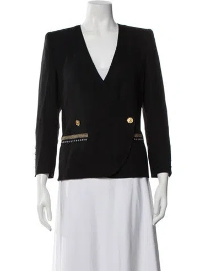Pre-owned Sonia Rykiel Virgin Wool Blazer In Black