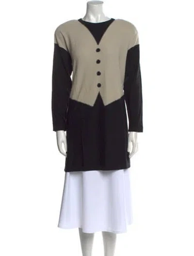 Pre-owned Sonia Rykiel Virgin Wool Colorblock Pattern Sweater