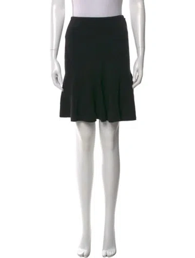 Pre-owned Sonia Rykiel Virgin Wool Knee-length Skirt In Black