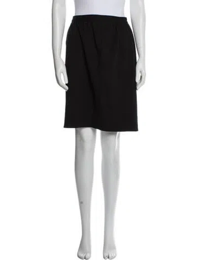 Pre-owned Sonia Rykiel Virgin Wool Knee-length Skirt In Black