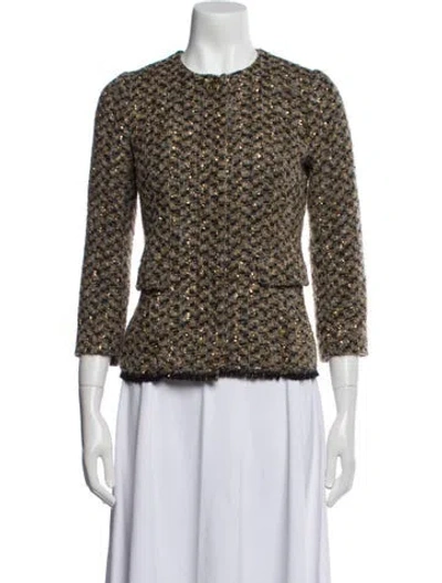 Pre-owned Sonia Rykiel Virgin Wool Printed Jacket In Multi