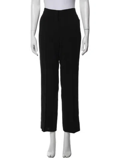 Pre-owned Sonia Rykiel Virgin Wool Straight Leg Pants In Blue