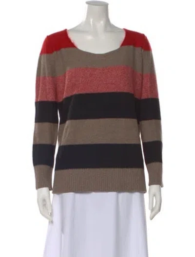 Pre-owned Sonia Rykiel Virgin Wool Striped Sweater In Multi