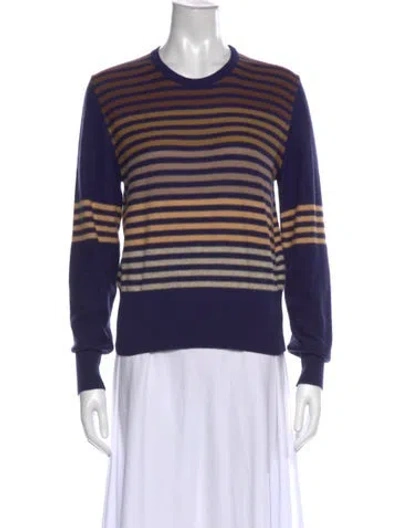 Pre-owned Sonia Rykiel Virgin Wool Striped Top In Multi