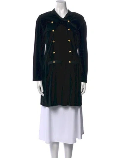 Pre-owned Sonia Rykiel V-neck Mini Dress In Black