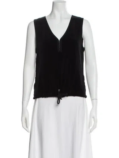 Pre-owned Sonia Rykiel V-neck Sweater In Black