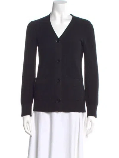 Pre-owned Sonia Rykiel V-neck Sweater In Black