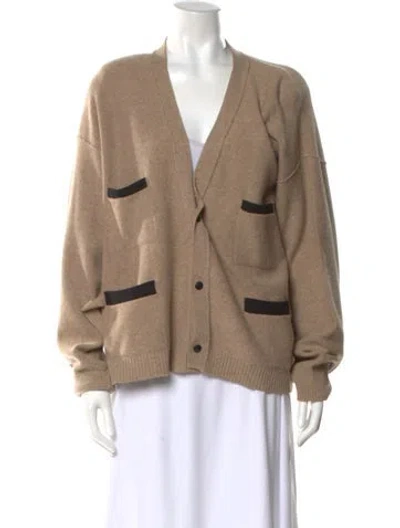 Pre-owned Sonia Rykiel V-neck Sweater In Neutral