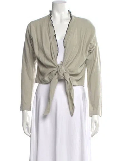 Pre-owned Sonia Rykiel V-neck Sweater In Neutral
