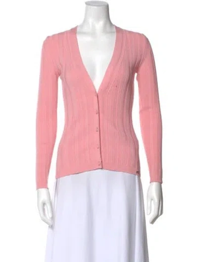 Pre-owned Sonia Rykiel V-neck Sweater In Pink