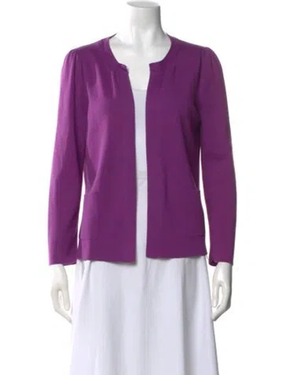 Pre-owned Sonia Rykiel V-neck Sweater In Purple