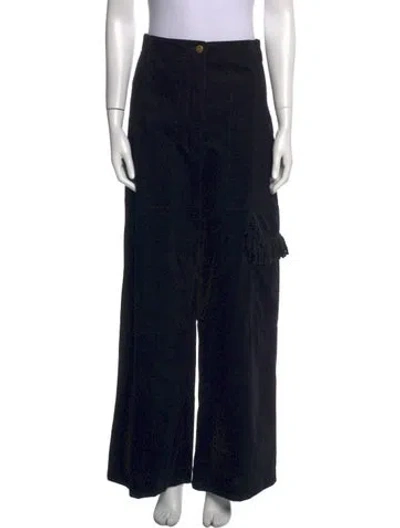 Pre-owned Sonia Rykiel Wide Leg Pants In Black