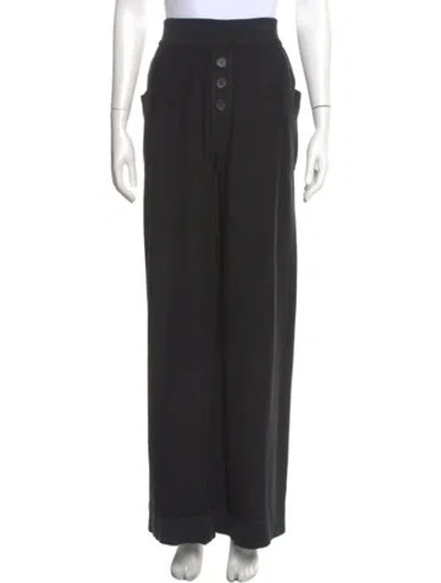 Pre-owned Sonia Rykiel Wide Leg Pants In Black