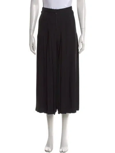 Pre-owned Sonia Rykiel Wide Leg Pants In Black