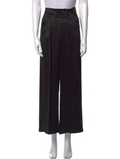 Pre-owned Sonia Rykiel Wide Leg Pants In Black