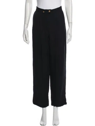 Pre-owned Sonia Rykiel Wide Leg Pants In Black