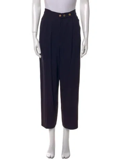 Pre-owned Sonia Rykiel Wide Leg Pants In Black