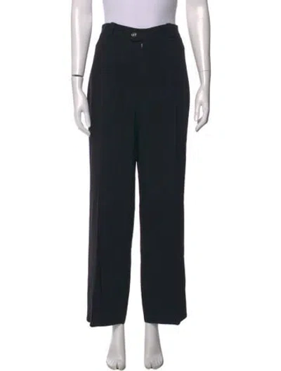 Pre-owned Sonia Rykiel Wide Leg Pants In Black