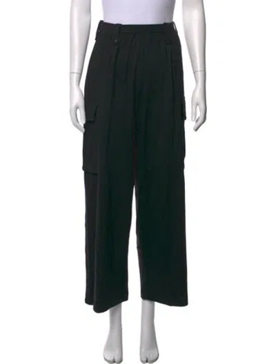 Pre-owned Sonia Rykiel Wide Leg Pants In Black
