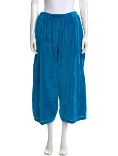 Pre-owned Sonia Rykiel Wide Leg Pants In Blue