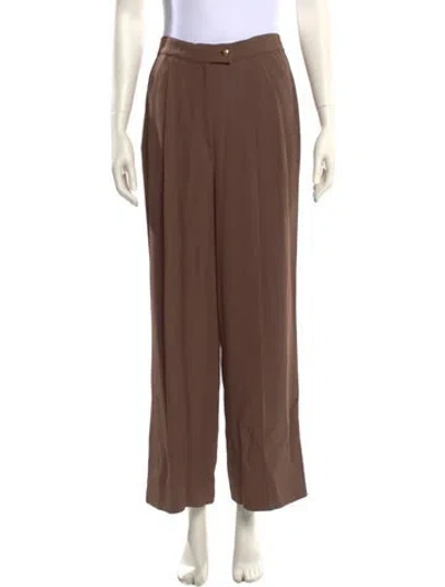 Pre-owned Sonia Rykiel Wide Leg Pants In Brown