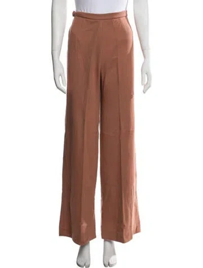 Pre-owned Sonia Rykiel Wide Leg Pants In Orange