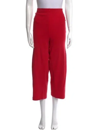 Pre-owned Sonia Rykiel Wide Leg Pants In Red