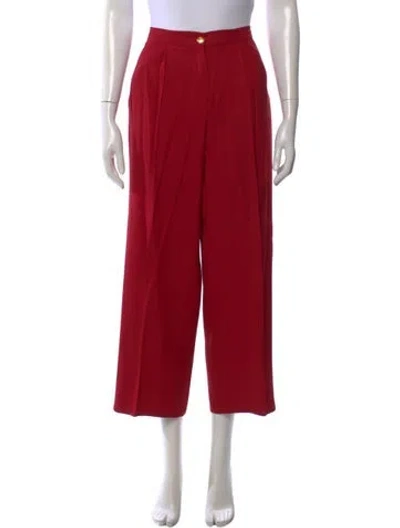 Pre-owned Sonia Rykiel Wide Leg Pants In Red