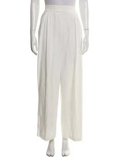 Pre-owned Sonia Rykiel Wide Leg Pants In White