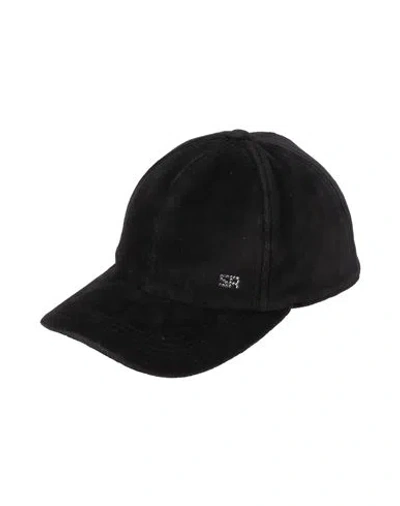 Sonia Rykiel Rhinestone-logo Velvet Cap In Black