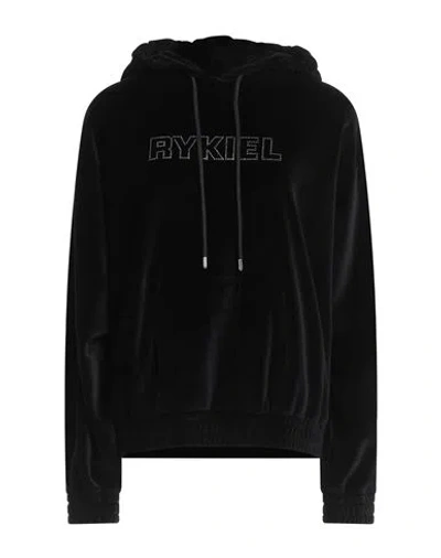 Sonia Rykiel Woman Sweatshirt Black Size L Cotton, Polyester