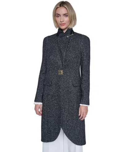 Sonia Rykiel Women's Cut Away Wool-blend Coat In Gray