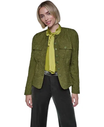 Sonia Rykiel Women's Fitted Rounded Shoulder Jacket In Green