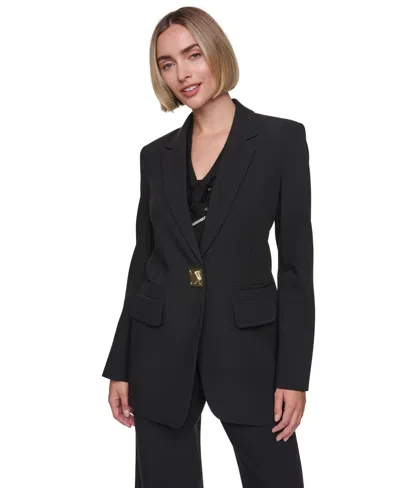 Sonia Rykiel Women's One-button-front Long Blazer In Black
