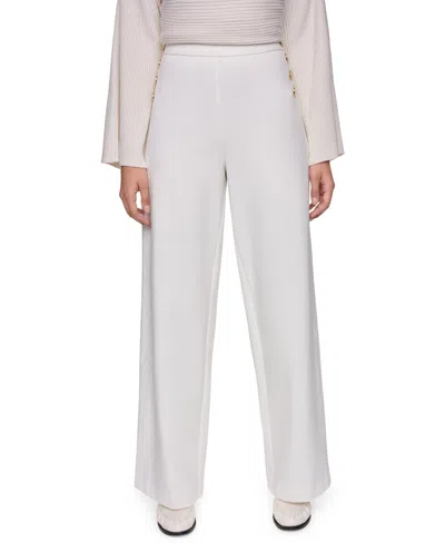 Sonia Rykiel Women's Sailor Wide-leg Mid-rise Pants In White