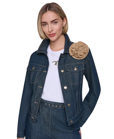 Sonia Rykiel Women's Sonia Five-button Front Trucker Jacket In Navy