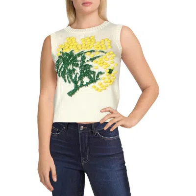 Sonia Rykiel Womens Co Crochet Sweater Vest In Multi