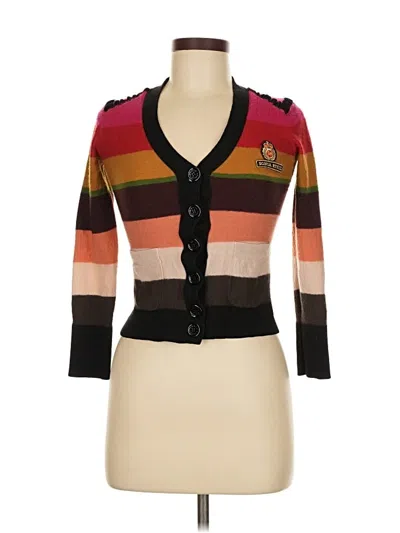 Pre-owned Sonia Rykiel Wool Cardigan Sweater In Brown