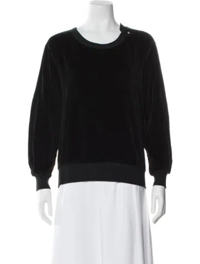 Pre-owned Sonia Rykiel Wool Crew Neck Sweater In Black