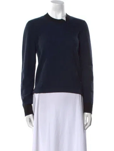 Pre-owned Sonia Rykiel Wool Crew Neck Sweater In Blue