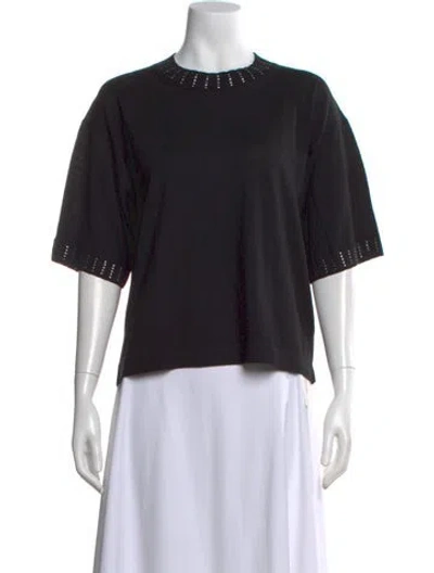 Pre-owned Sonia Rykiel Wool Crew Neck T-shirt W/ Tags In Black