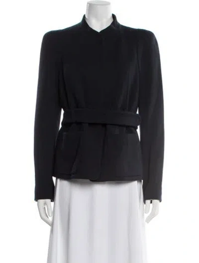 Pre-owned Sonia Rykiel Wool Evening Jacket In Blue